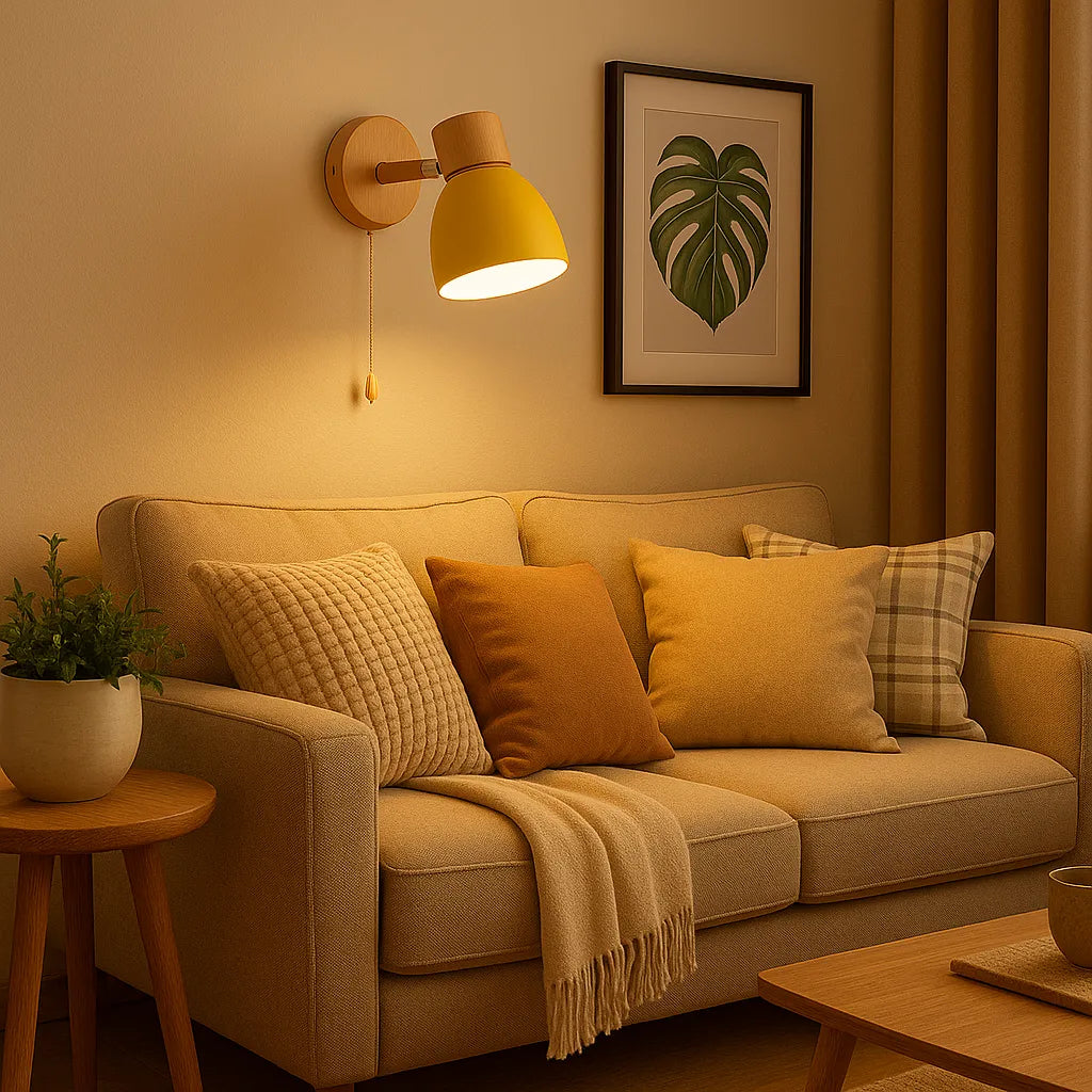 Luminária Arandela de Parede BambuLight | Iluminação Natural e Aconchegante