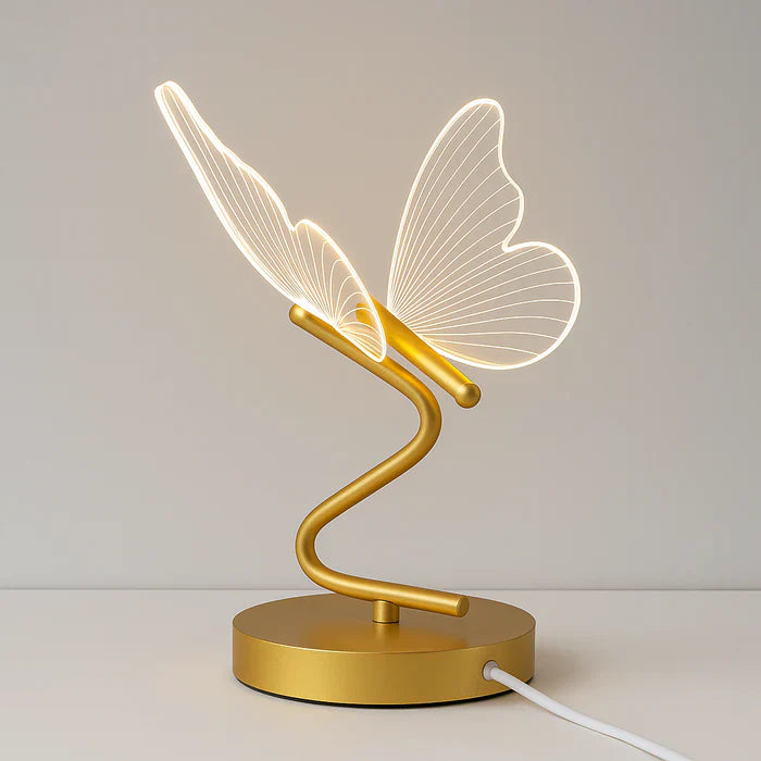 Luminária de Mesa LED Borboleta – Design Moderno