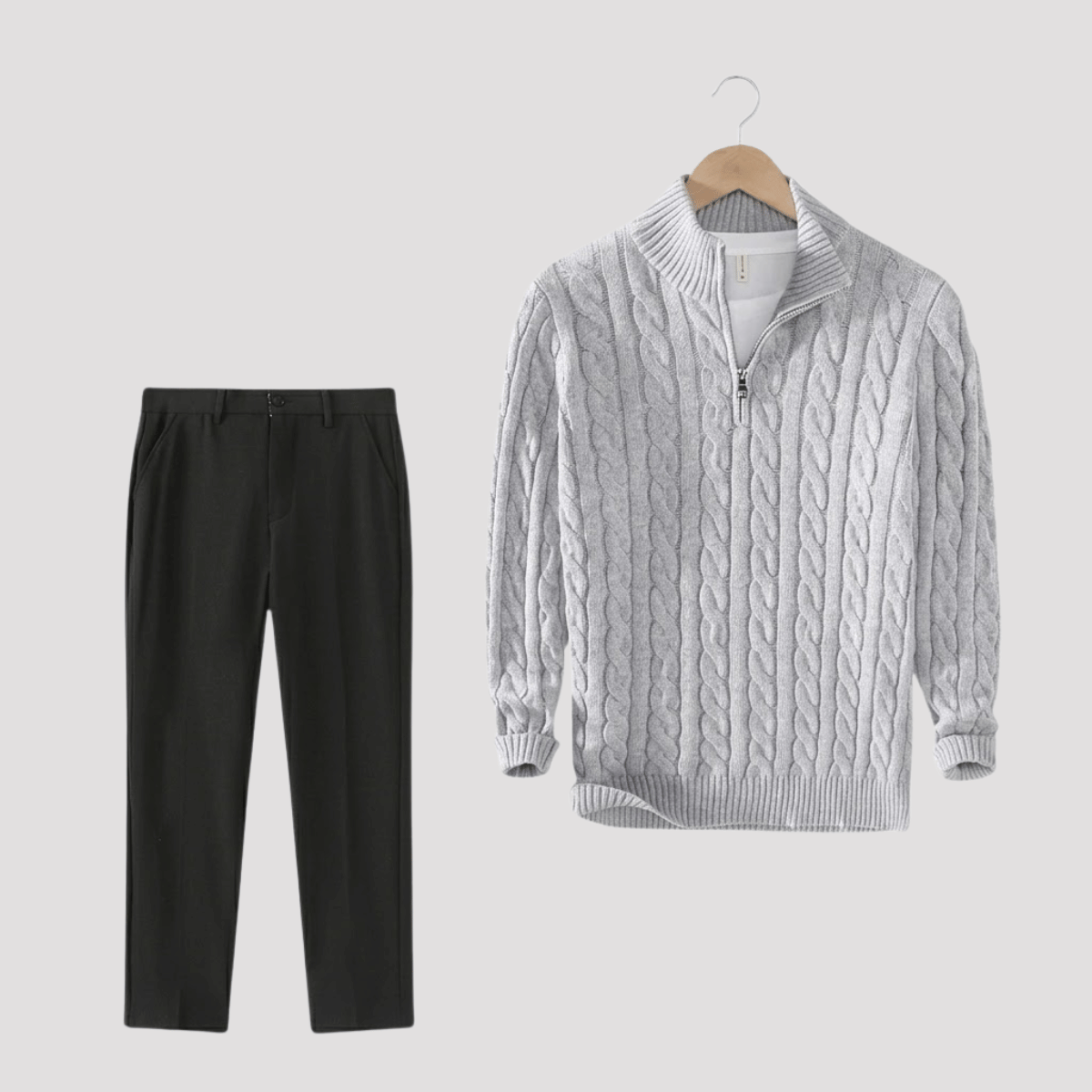 Conjunto Jaqueta Cacharrel + Calça de Alfaiataria