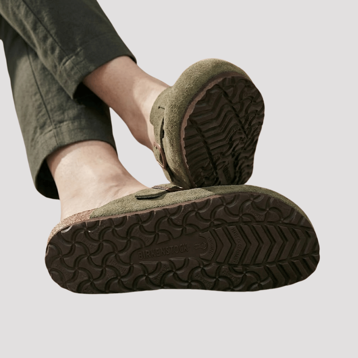 Sandália Clog Maculina Verde Musgo