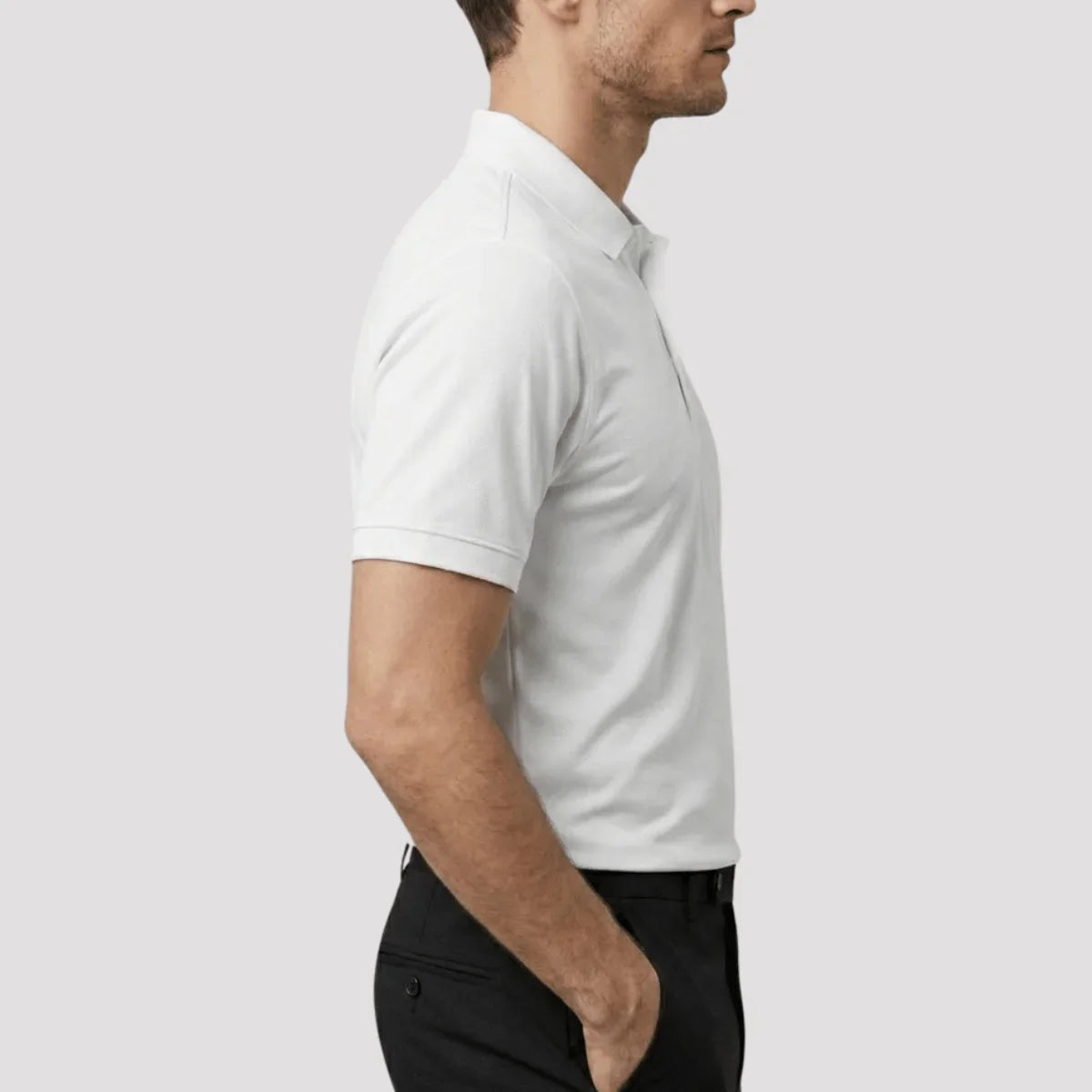 Camisa Polo Masculina em Seda