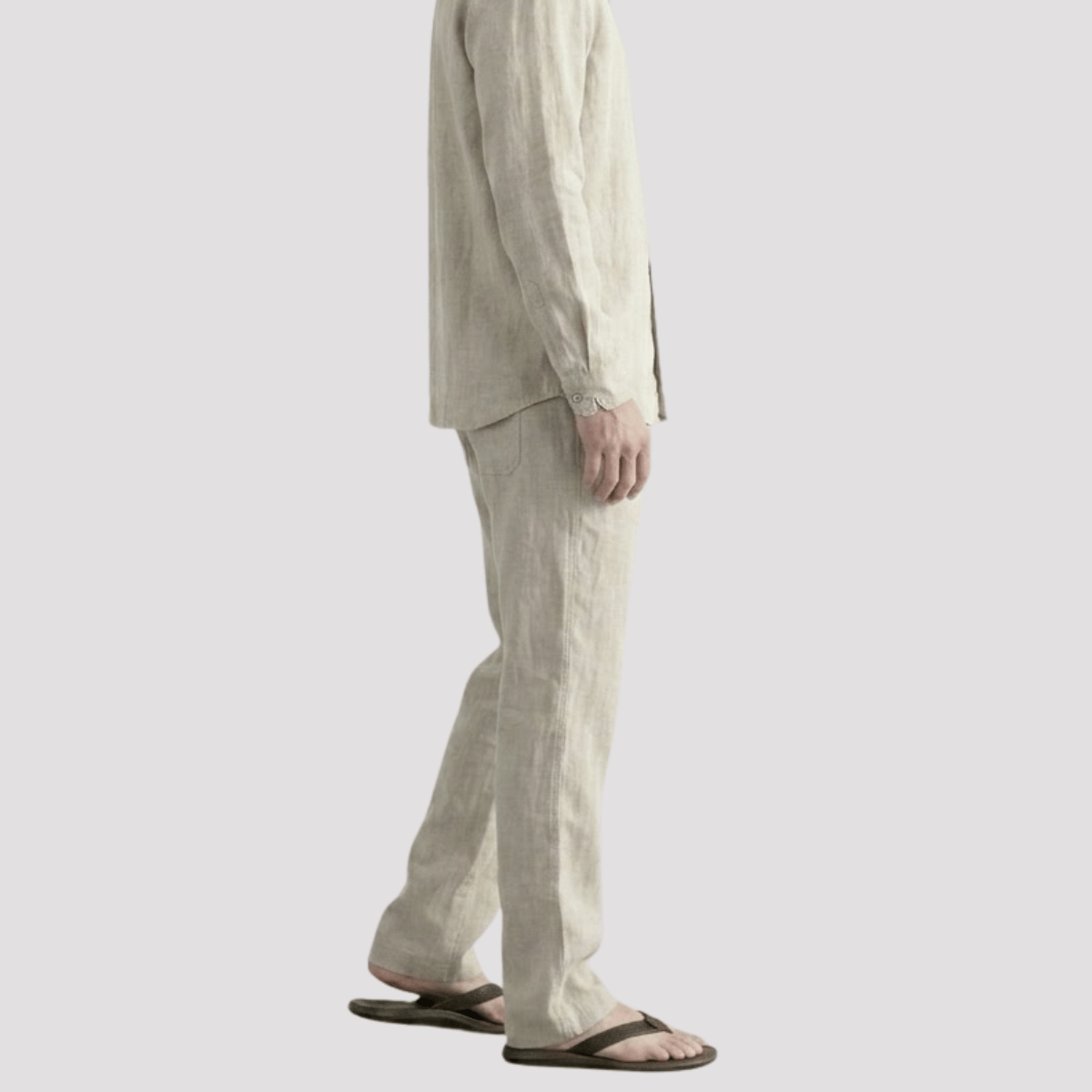 Calça de linho Masculina Slim Mônaco