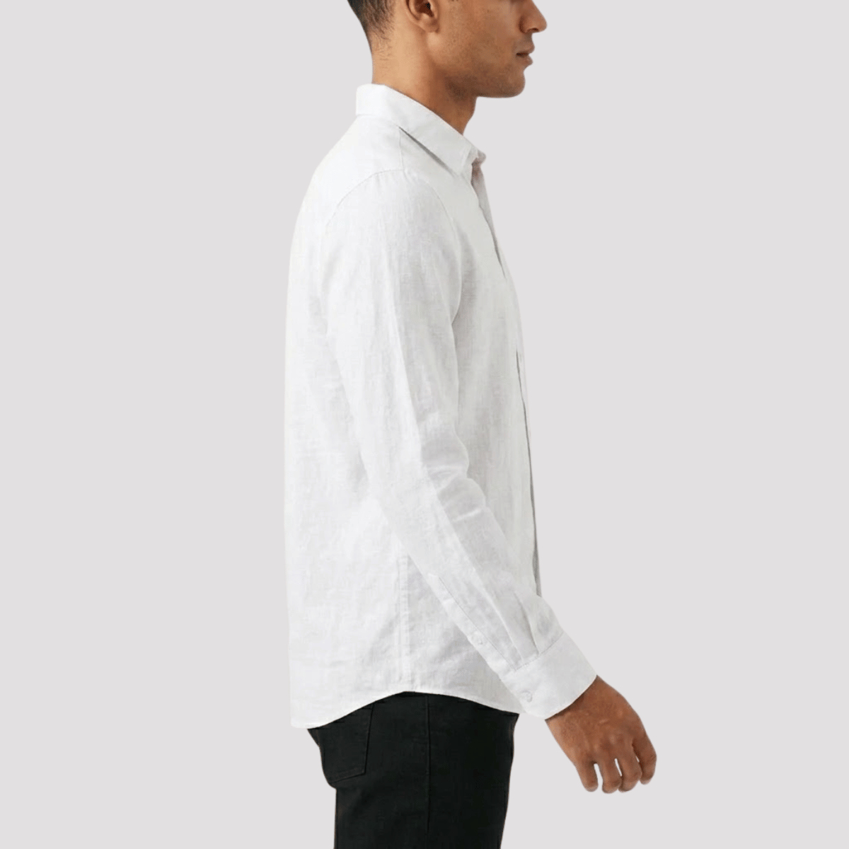 Camisa de Linho Masculina Manga Longa