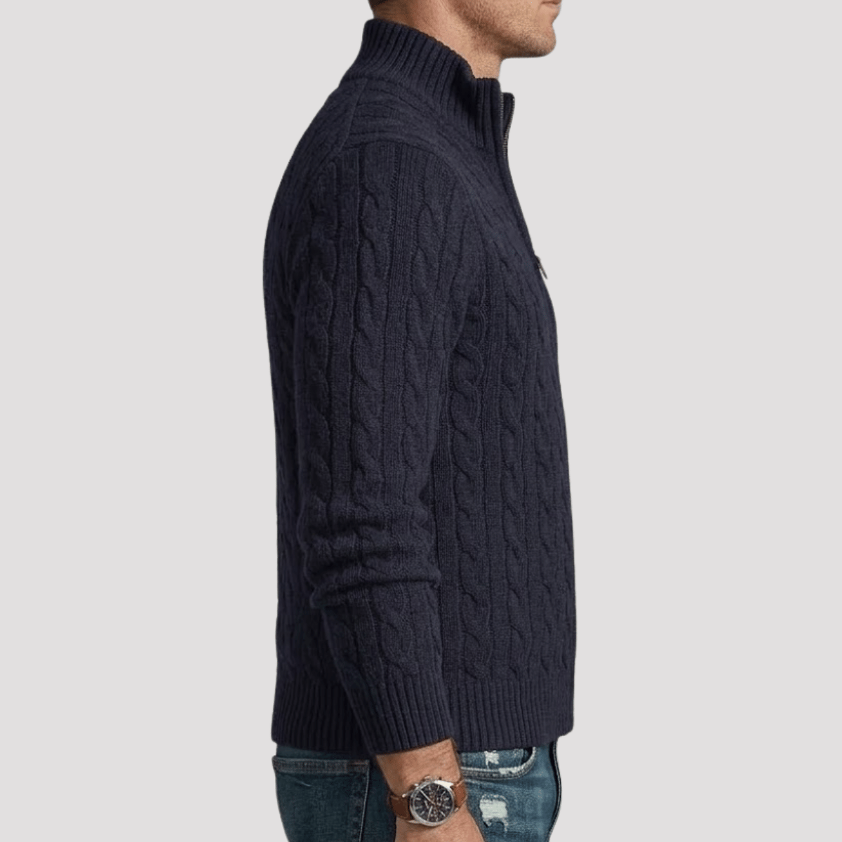 Jaqueta Cacharrel com Zíper Texturizada