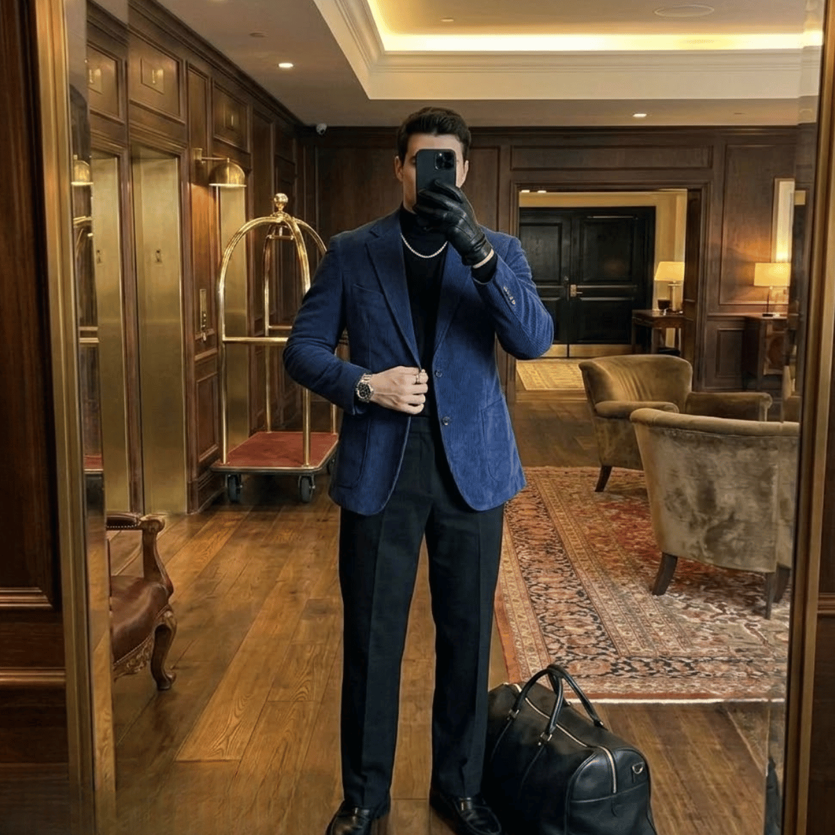 Blazer Masculino de Veludo Cotelê