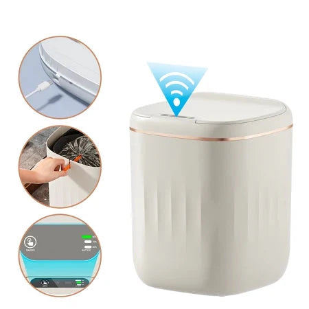 Lixeira para Banheiro com Tampa – Compacta, Moderna e Funcional