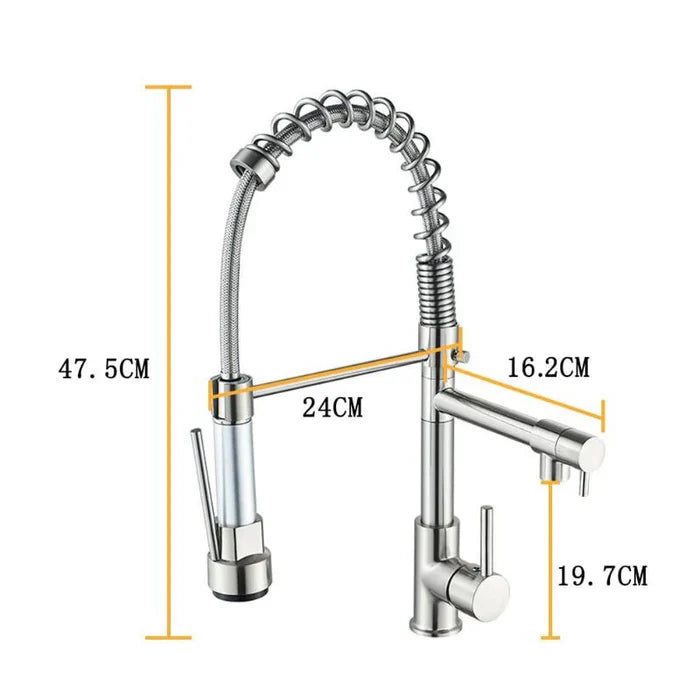 Torneira Gourmet Bico Duplo 360° Versatilidade com Estilo e Robustez