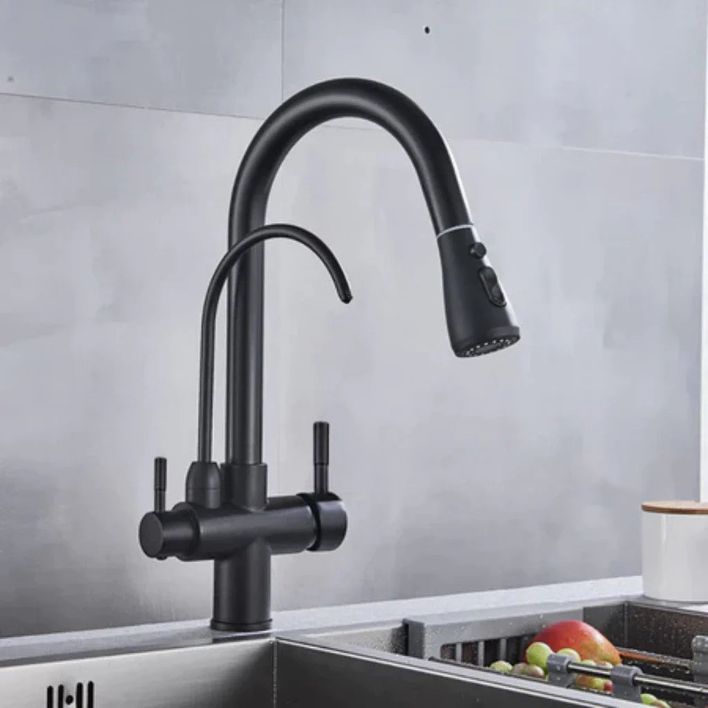 Torneira Gourmet Monocomando Dupla Função Filtro Integrado + Jato Extensível