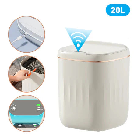 Lixeira para Banheiro com Tampa – Compacta, Moderna e Funcional