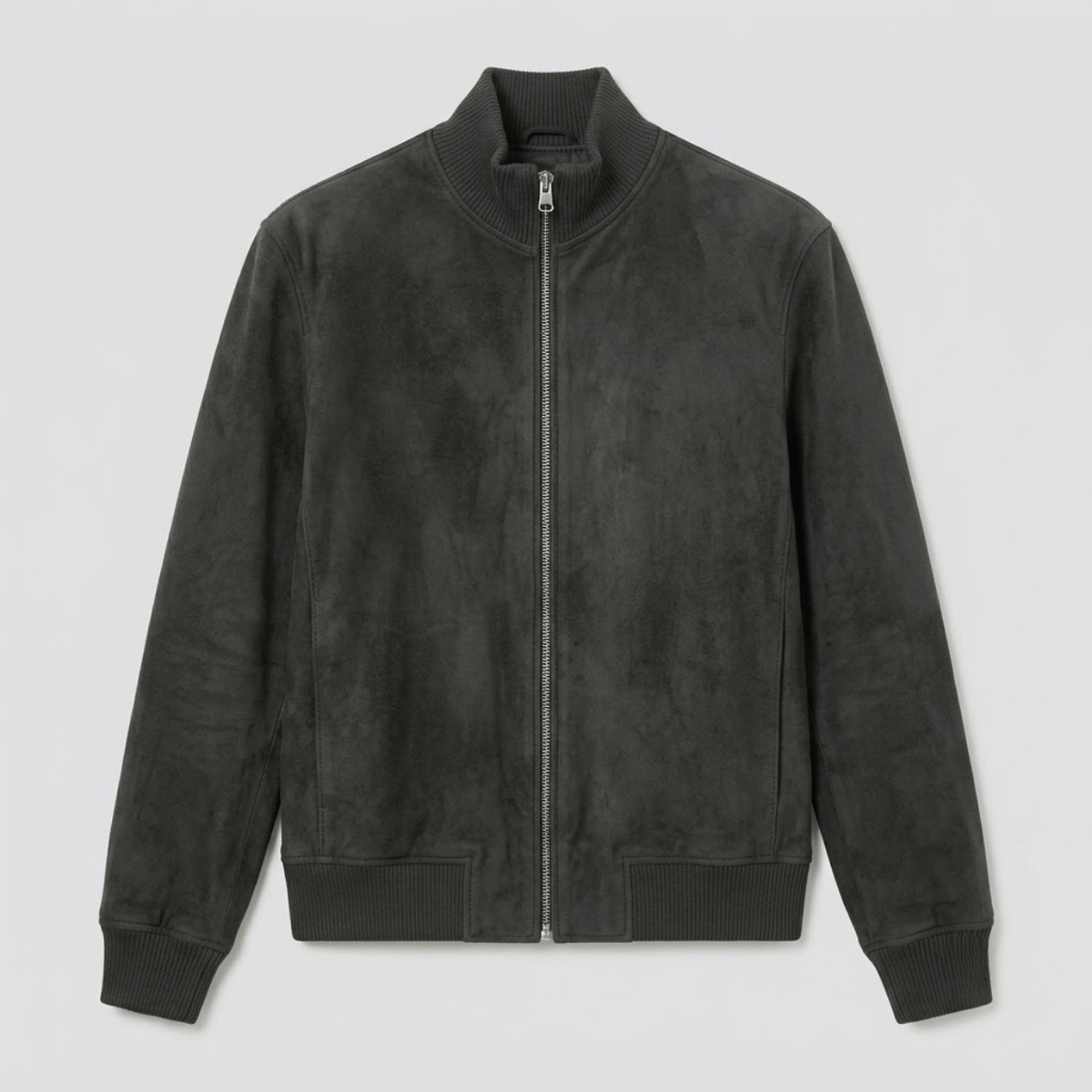 Jaqueta de Camurça Masculina com Ziper