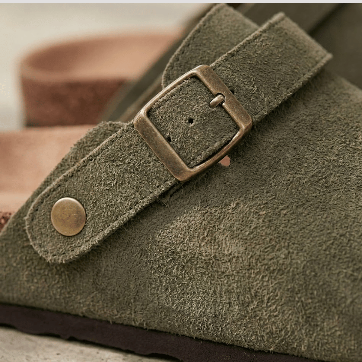 Sandália Clog Maculina Verde Musgo