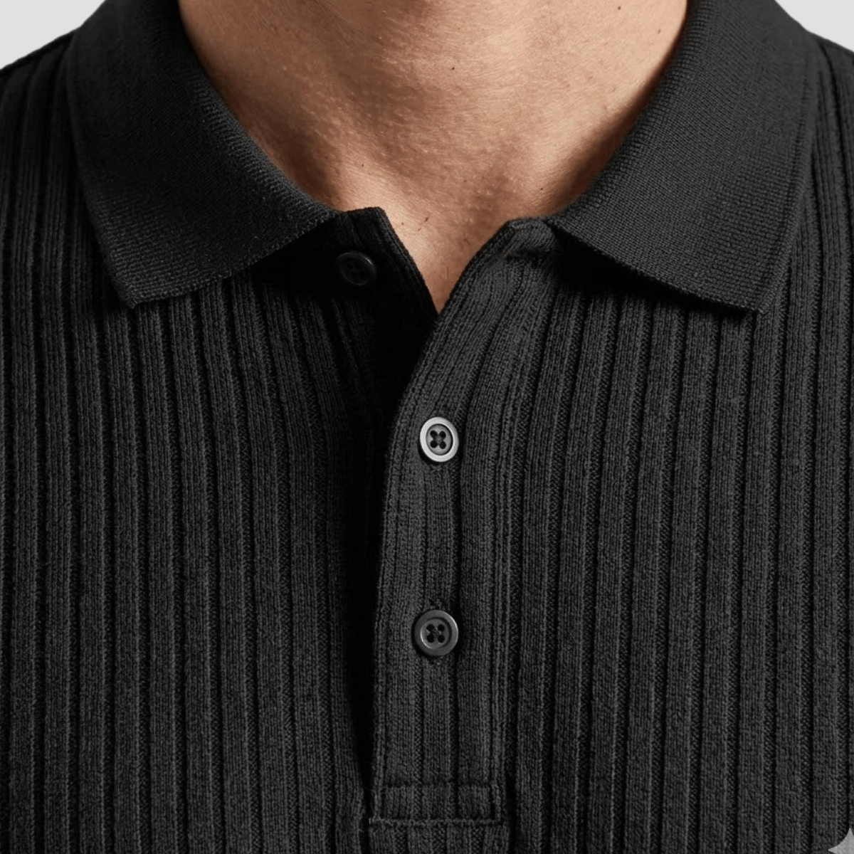 Camisa polo Masculina Canelada Texturizada