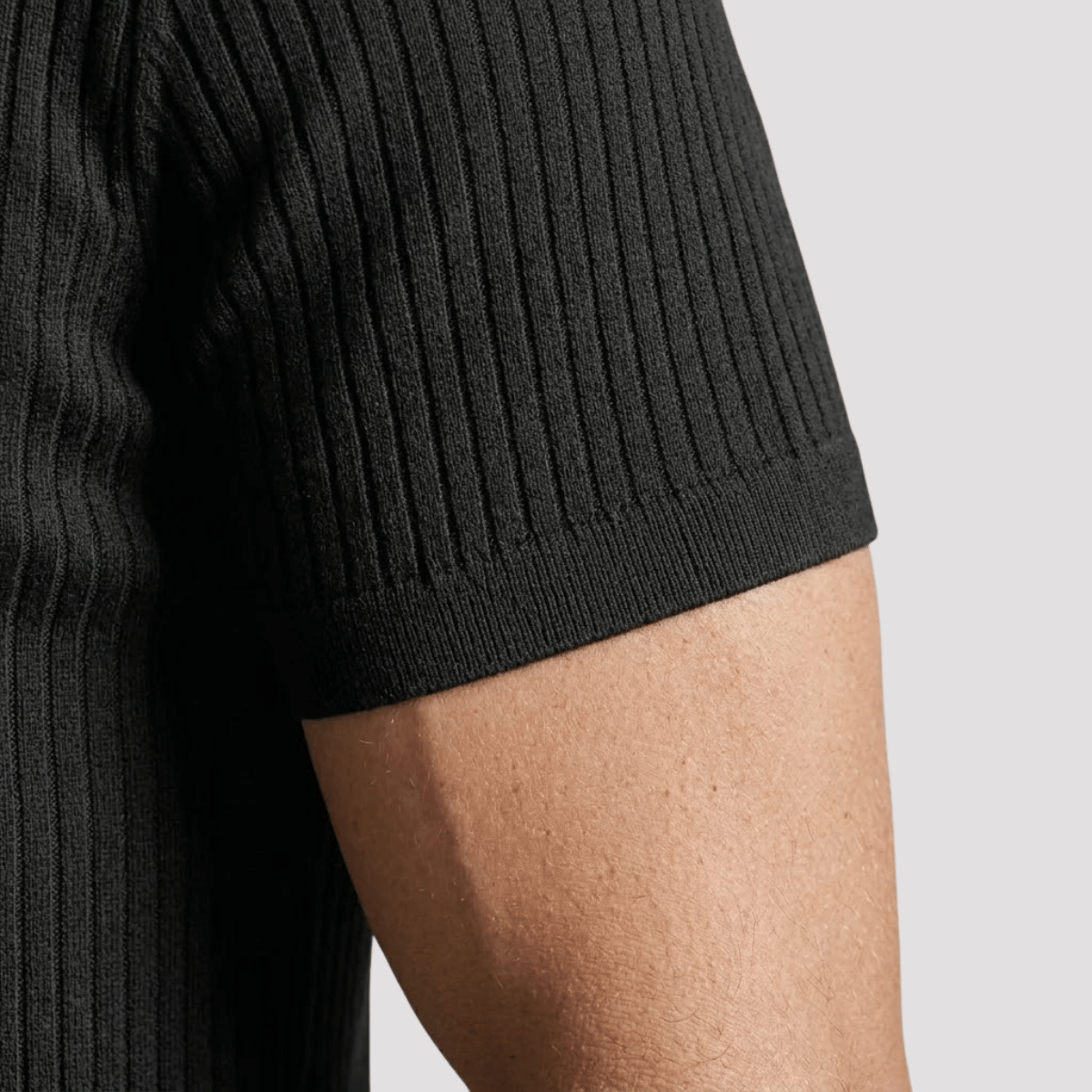 Camisa polo Masculina Canelada Texturizada