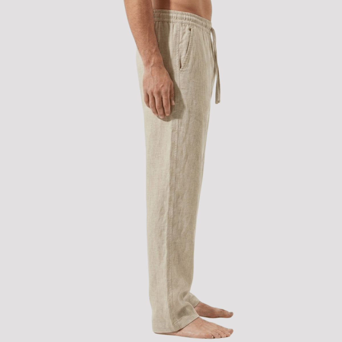 Calça de linho Masculina reta