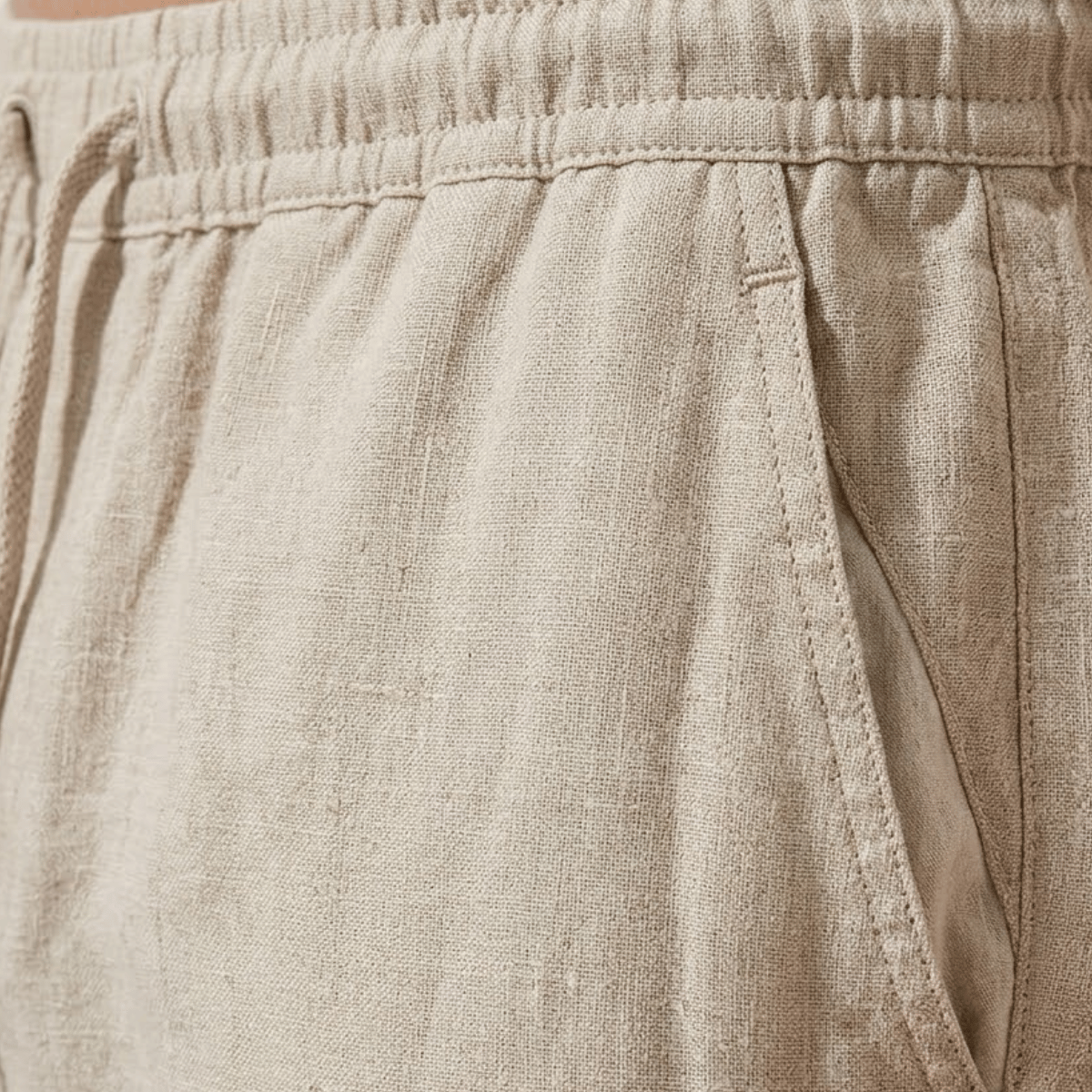Calça de linho Masculina reta