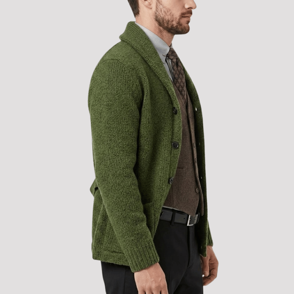 Cardigan Masculino de Tricot