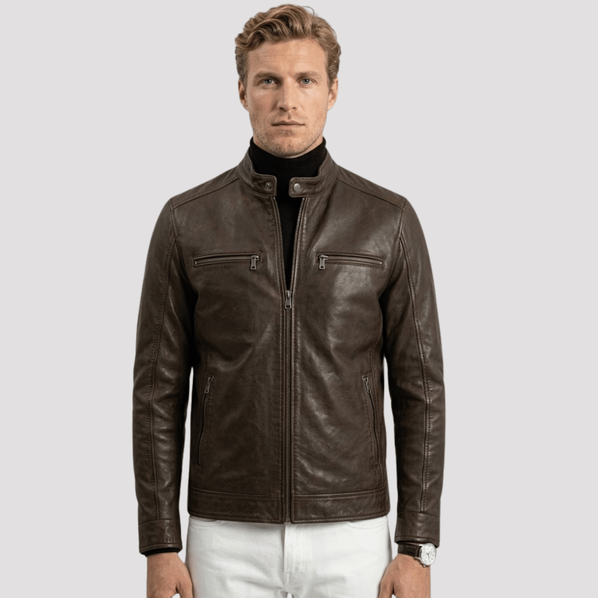 Jaqueta Motoqueiro Masculina Elegante