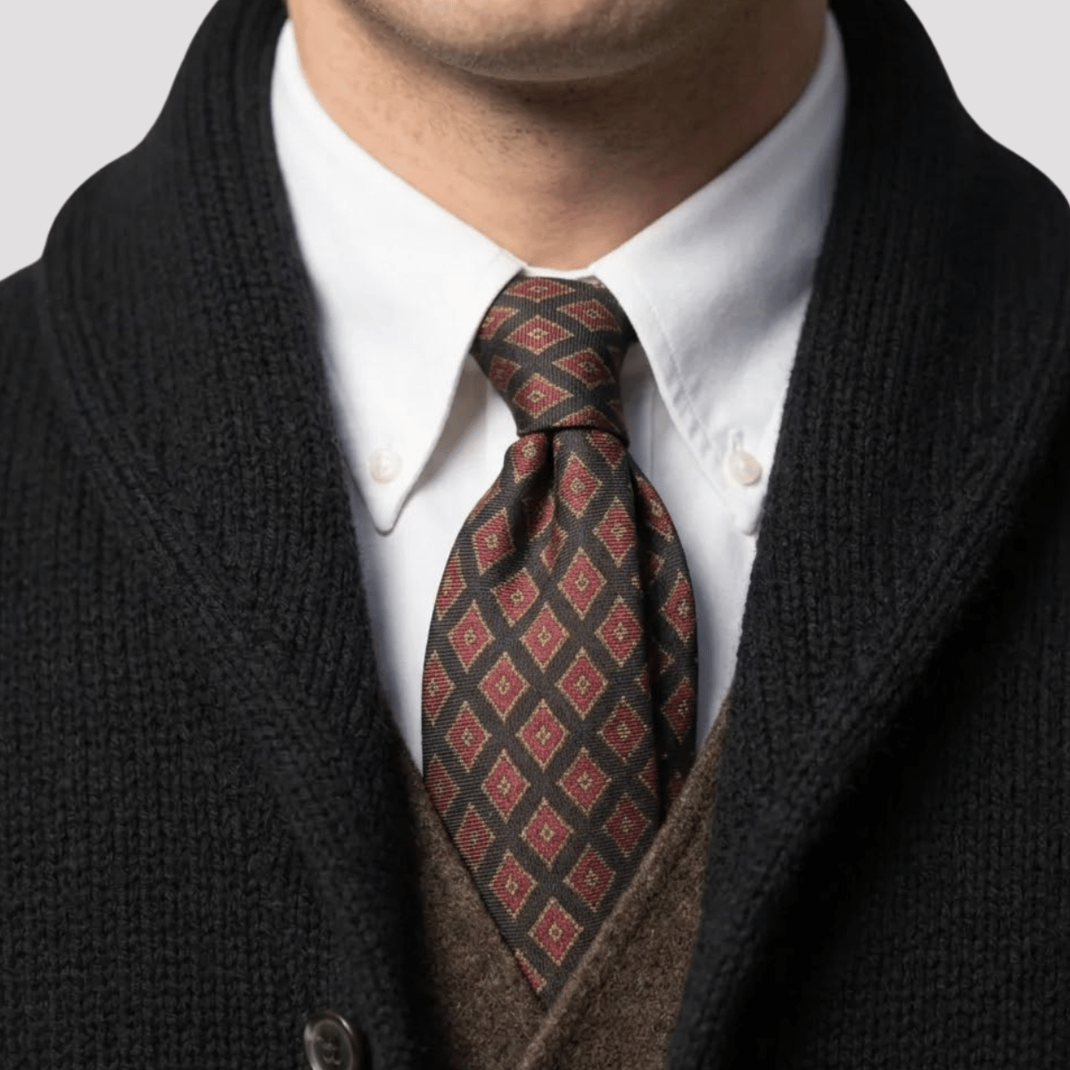 Cardigan Masculino Tricot Flanelado
