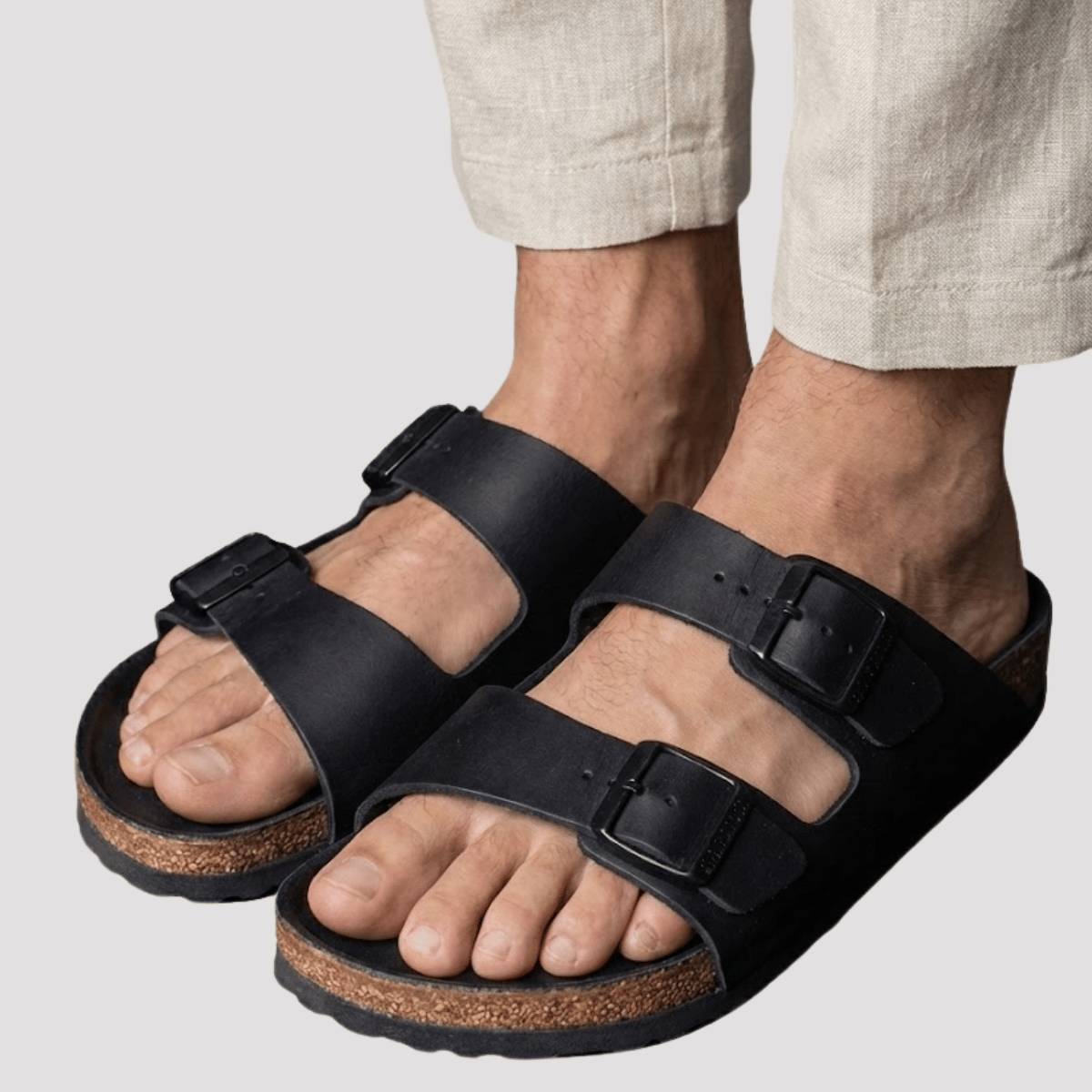 Sandália Papete Masculina Preta