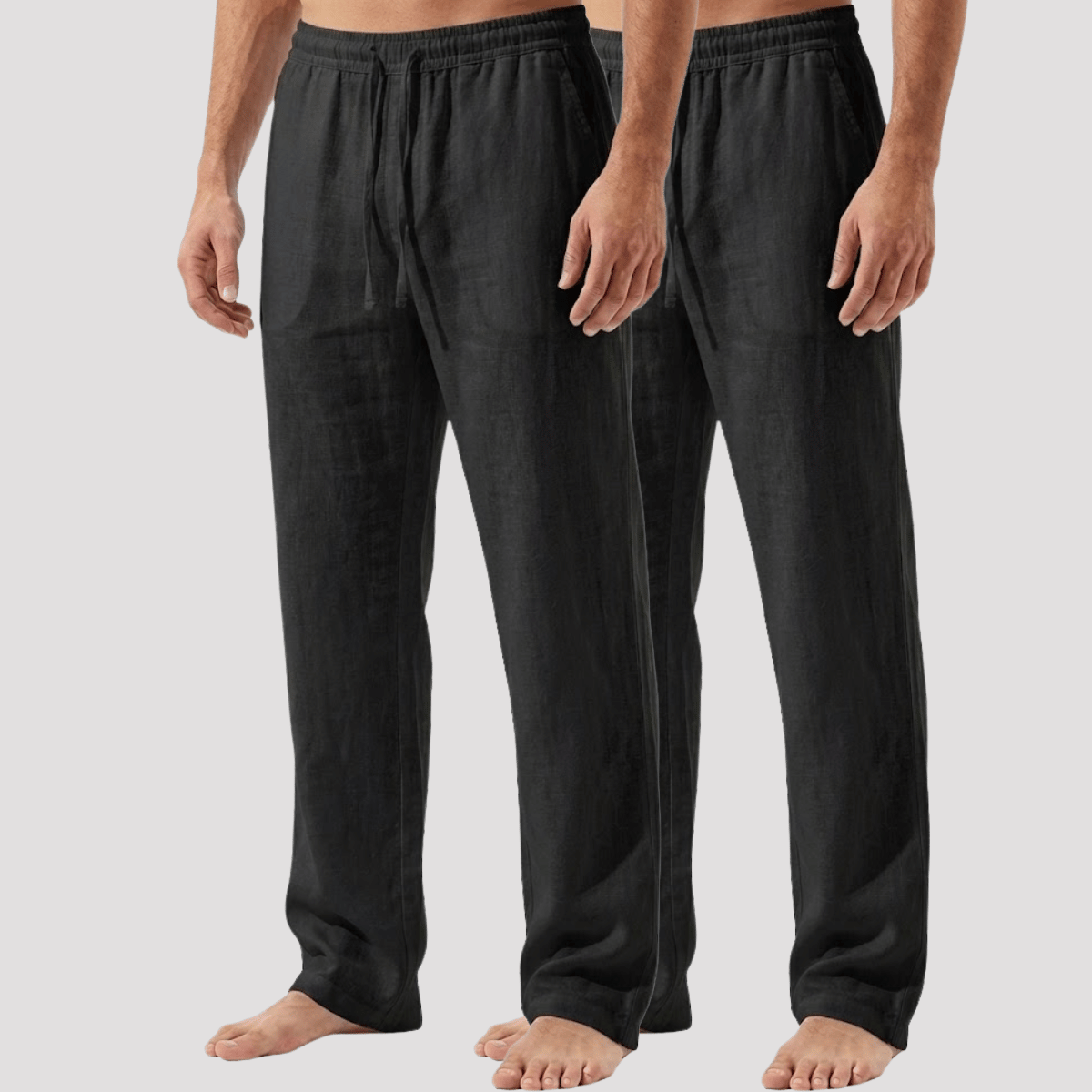 Kit 2 Calças de linho Masculina reta