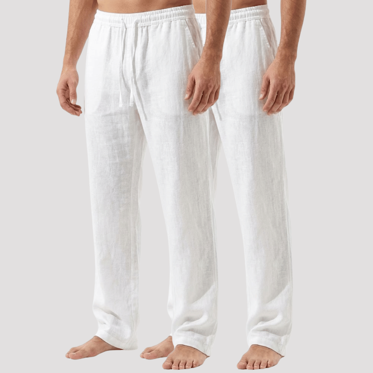 Kit 2 Calças de linho Masculina reta