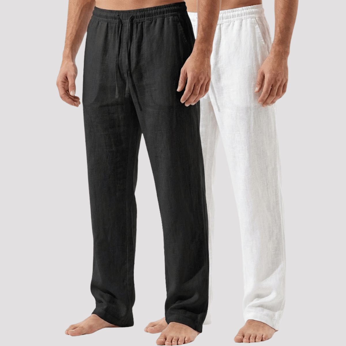 Kit 2 Calças de linho Masculina reta