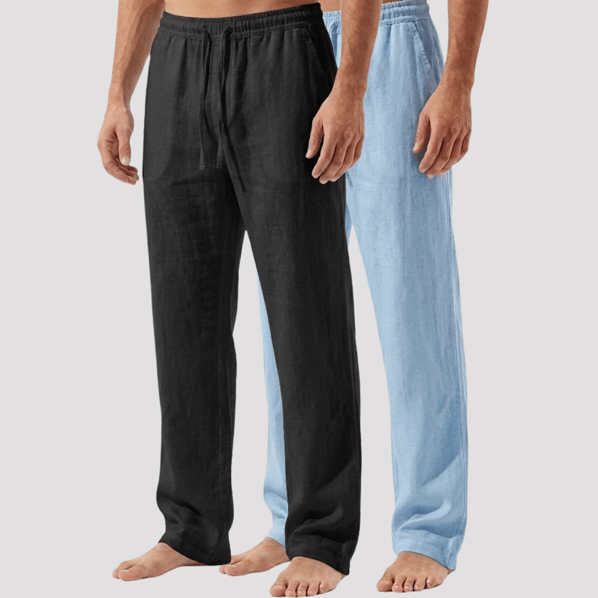 Kit 2 Calças de linho Masculina reta