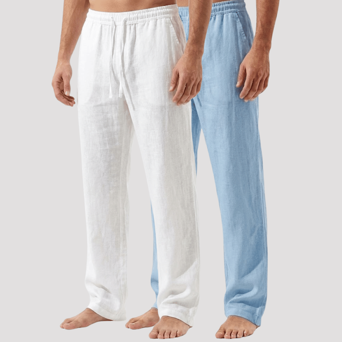 Kit 2 Calças de linho Masculina reta