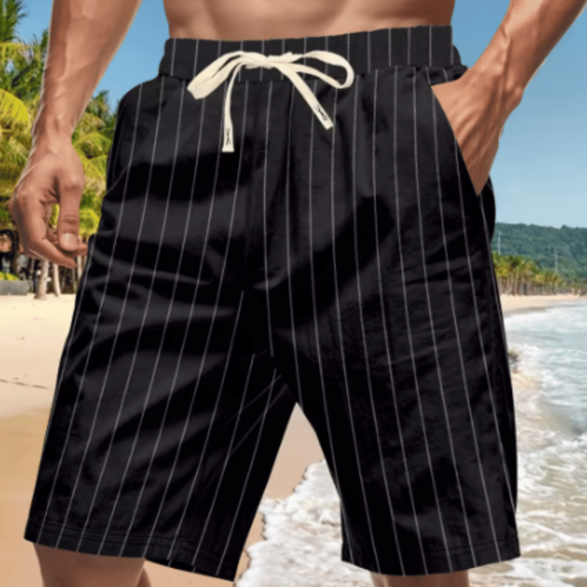 Bermuda Listrada Masculina Italy