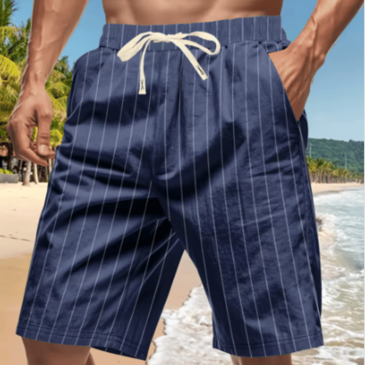 Bermuda Listrada Masculina Italy