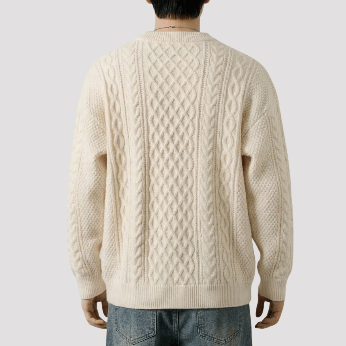 Suéter Masculino Vintage Texturizado