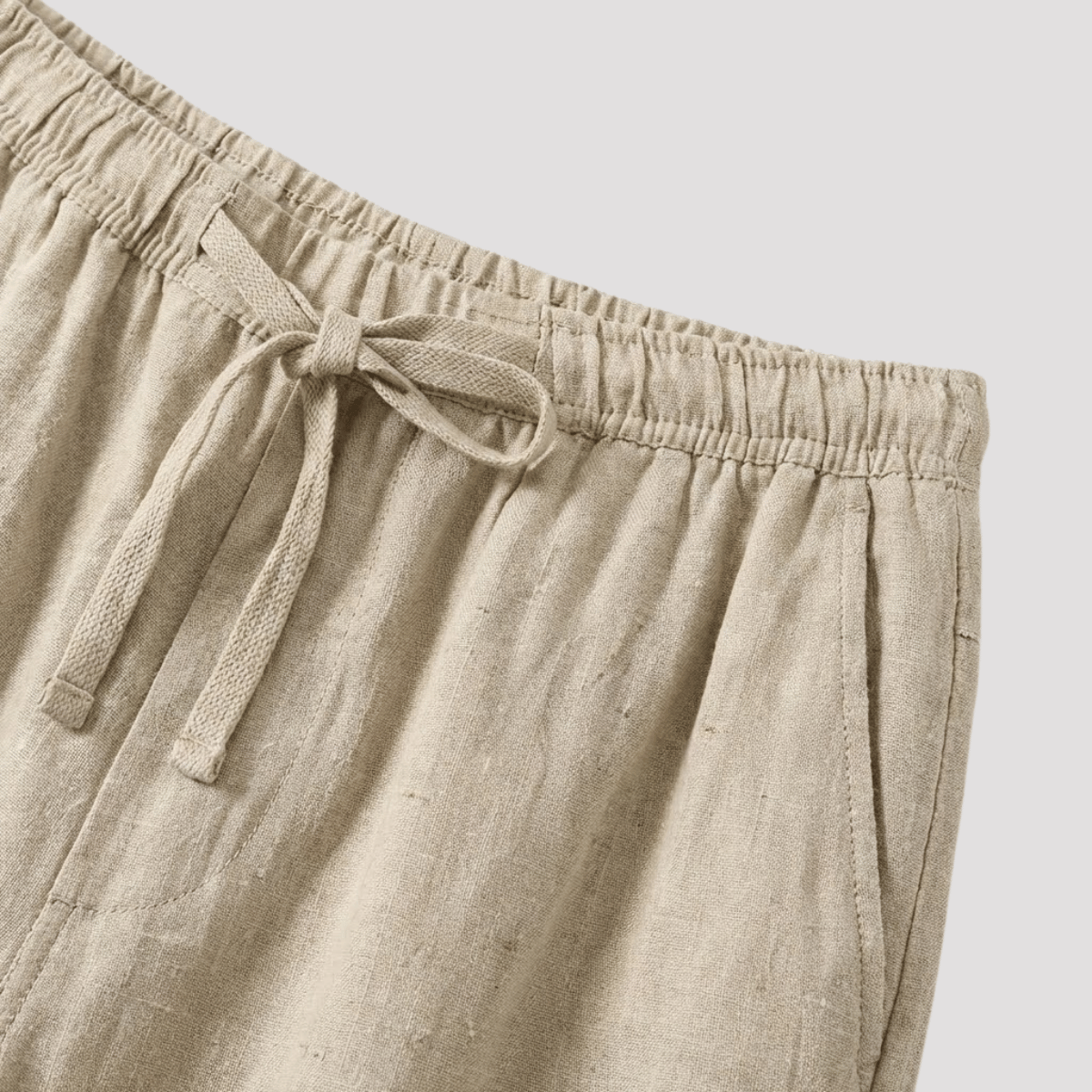Conjunto Masculino Camisa + Calça de linho Bege